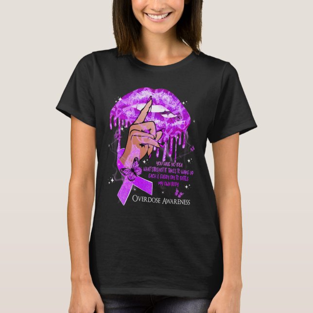 Camiseta Concienciación sobre la sobredosis de las mujeres  (Anverso)