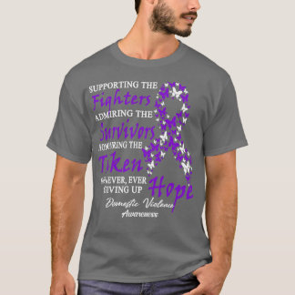 Camiseta Concienciación sobre la violencia doméstica en apo
