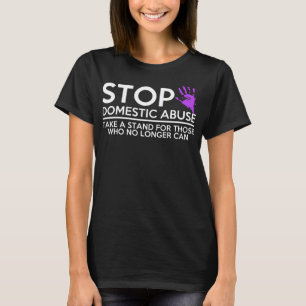 Camiseta Concienciación sobre la violencia en el hogar par