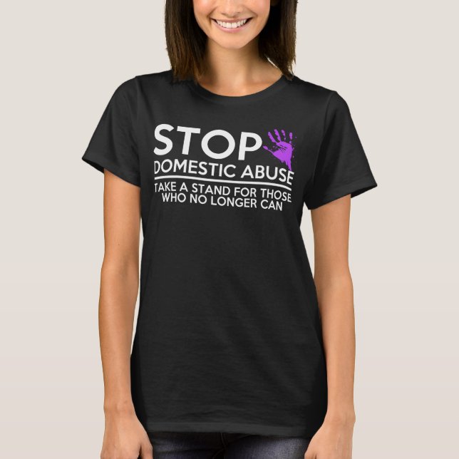 Camiseta Concienciación sobre la violencia en el hogar para (Anverso)