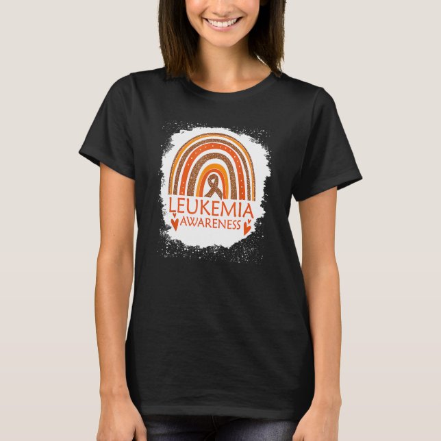 Camiseta Concienciación sobre leucemia Cinta Naranja Arcoir (Anverso)