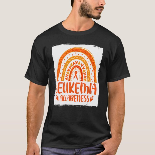 Camiseta Concienciación sobre leucemia Cinta Naranja Arcoir (Anverso)