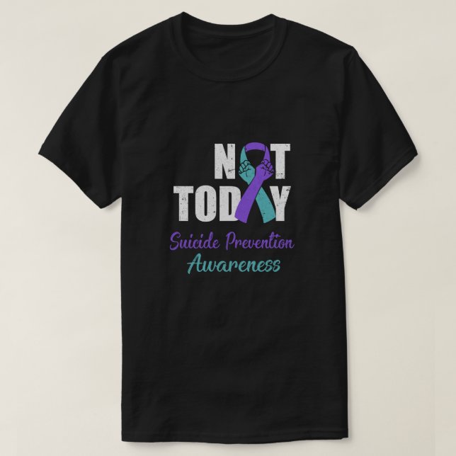 Camiseta Concienciación sobre prevención del suicidio Cinta (Diseño del anverso)