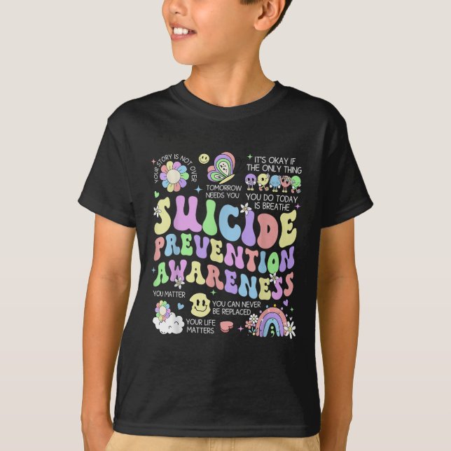 Camiseta Concienciación sobre prevención del suicidio en Gr (Anverso)