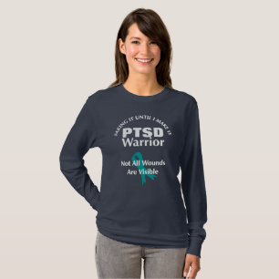Camiseta Concienciación sobre PTSD cita gráfico de cinta 