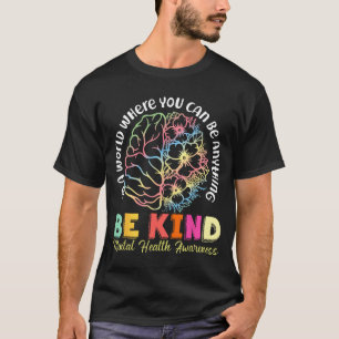 Camiseta Concienciación sobre salud mental prevención de la