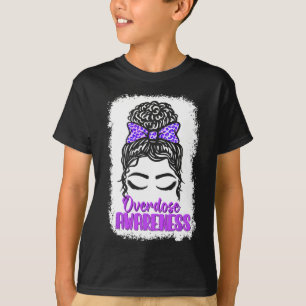 Camiseta Concienciación sobre Sobredosis Cinta Morada Adicc