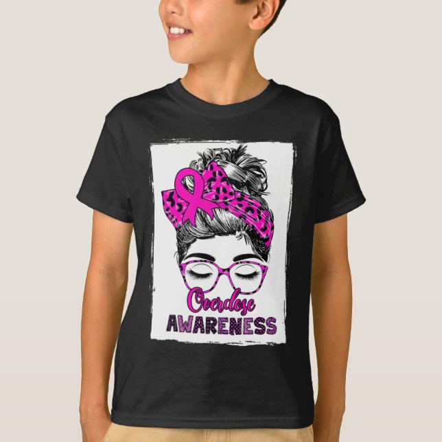 Camiseta Concienciación sobre sobredosis desordenada para e (Anverso)