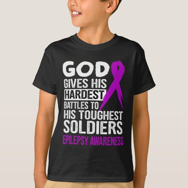 Camiseta CONCIENCIAS EPILEPSIA de los soldados más duros de (Anverso)
