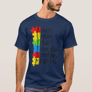 Camiseta CONCIENCIAS SOBRE EL AUTISMO DE LAS MUJERES Apoyan