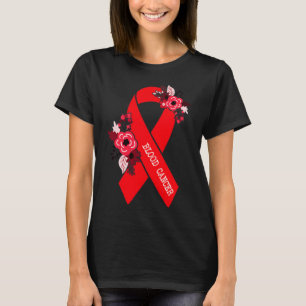 Camiseta Concientización sobre el cáncer de sangre Floral R