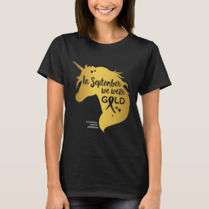 Camiseta Concientización sobre el cáncer infantil en septie