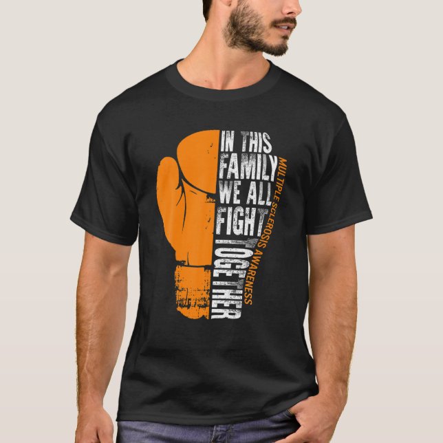 Camiseta Concientización sobre EM Familia Lucha Juntos Escl (Anverso)