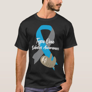 Camiseta Concientización sobre la diabetes tipo uno, perezo