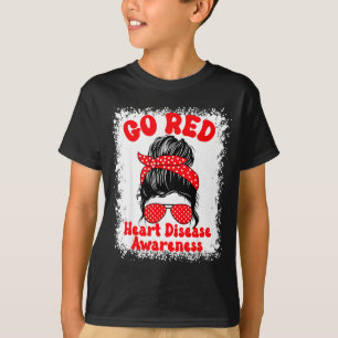 Camiseta Concientización sobre la enfermedad del corazón ro