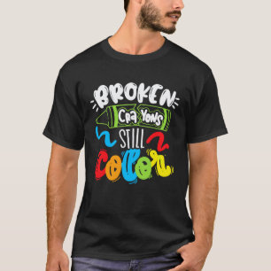 Camiseta Concientización sobre salud mental con crayones ro