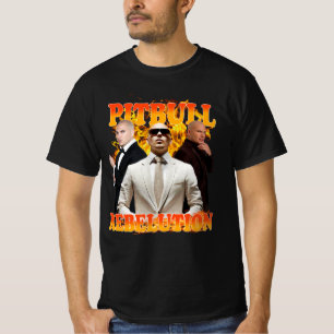 Camiseta concierto de pitbull en los años 90
