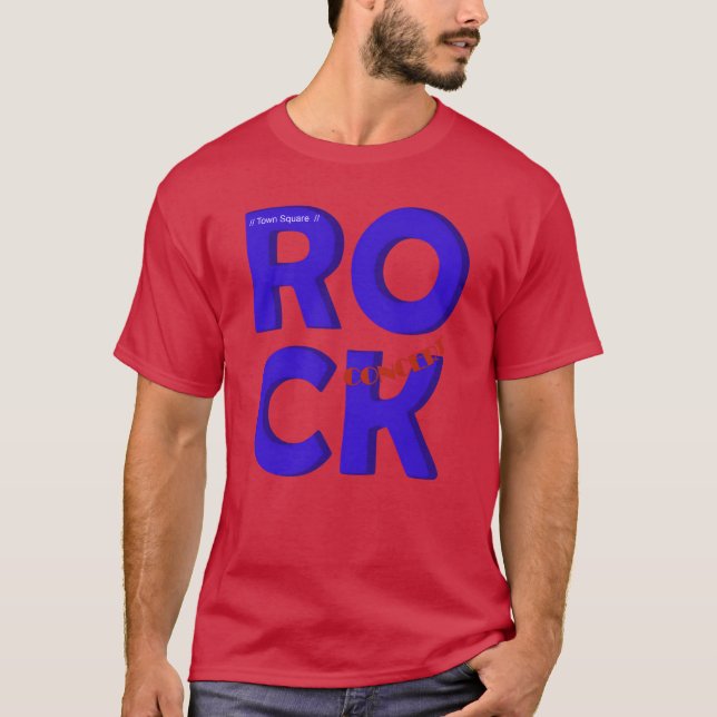 Camiseta Concierto de Rock divertido (Anverso)
