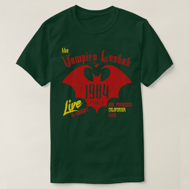 Camiseta Concierto de The Vampire Lestat 1984 de Damned (Diseño del anverso)