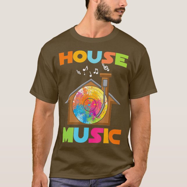 Camiseta Concierto DJ de DJ de Fiesta musical de EDM House (Anverso)