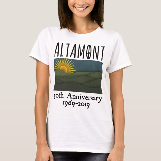 Camiseta Concierto libre de altamont Speedway 1969 (Anverso)