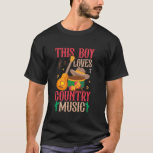 Camiseta Concierto Música Country Vaqueros Niños