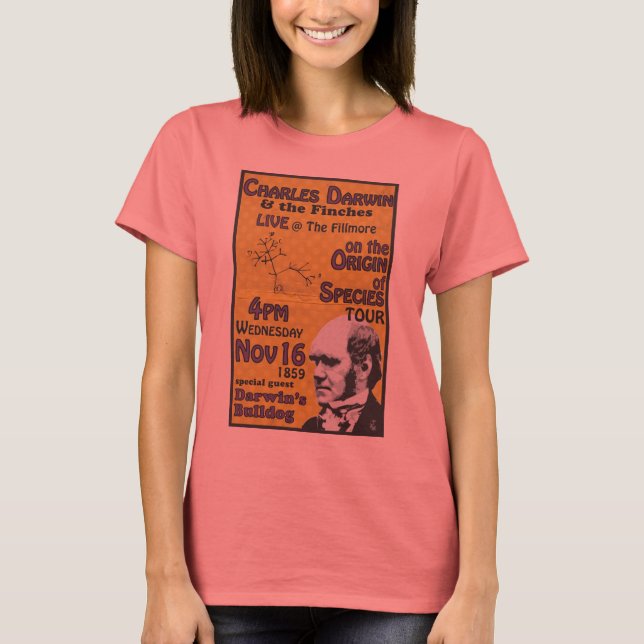 Camiseta Concierto para Darwin de la mujer (Anverso)