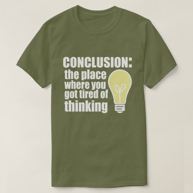 Camiseta Conclusión (Diseño del anverso)