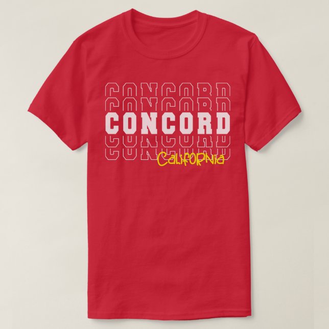 Camiseta Concord City California Concord CA (Diseño del anverso)