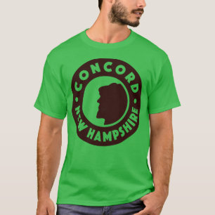 Camiseta Concord New Hampshire Circle Brown