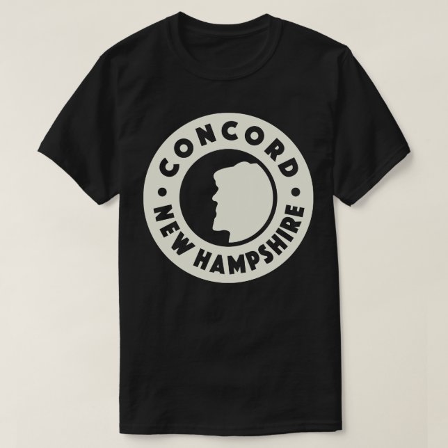 Camiseta Concord New Hampshire Circle Tan (Diseño del anverso)