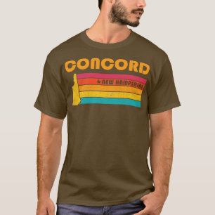 Camiseta Concord New Hampshire Vintage Distresres Souvenir