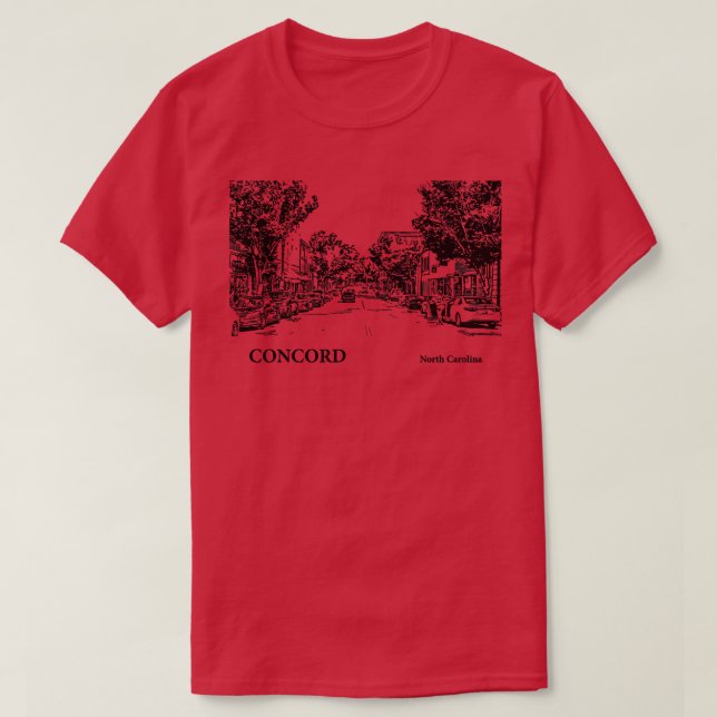 Camiseta Concord North olina 4 (Diseño del anverso)