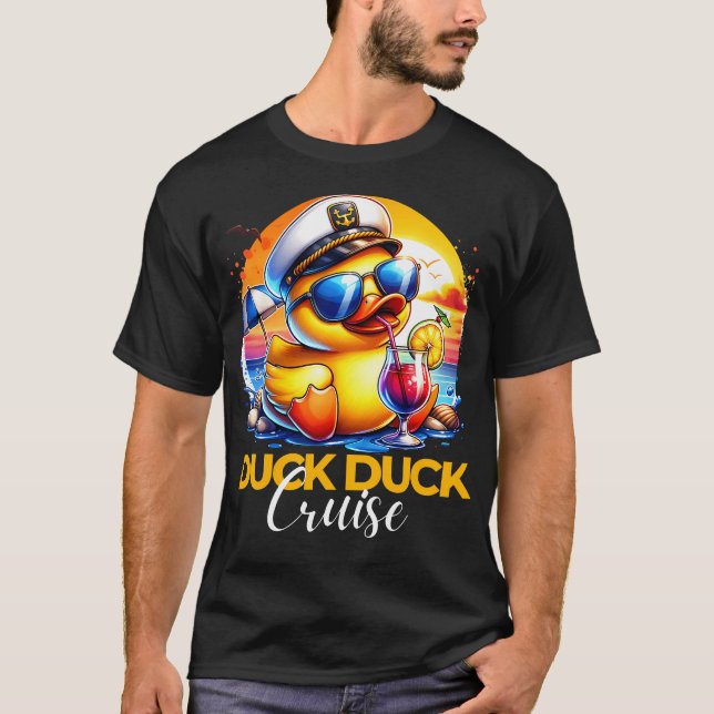 Camiseta Concordancia de crucero Duck Funny Family Cruising (Anverso)