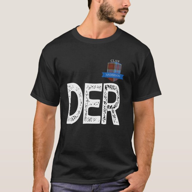 Camiseta Concordancia de familia Clan Anderson D y E y R (Anverso)