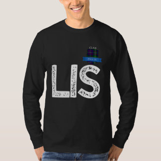 Camiseta Concordancia de familia Clan Inglis L e I y Letter