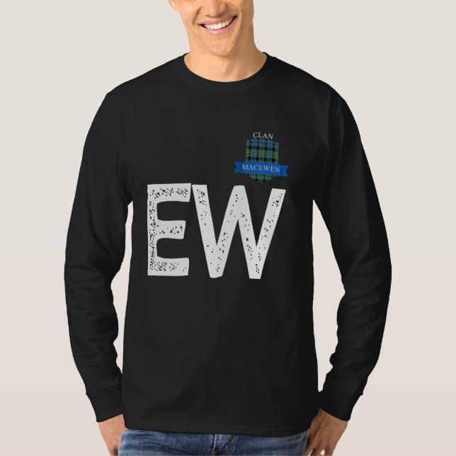 Camiseta Concordancia de familia Clan MacEwen E y W (Anverso)