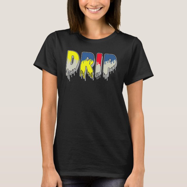 Camiseta Concordancia de goteo de palo de oreja marrón 95 (Anverso)