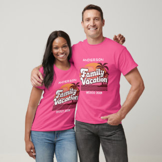Camiseta Concordancia de grupo personalizado Family Vacatio