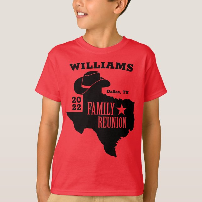 Camiseta Concordancia de Reunión Familiar de Texas (Anverso)
