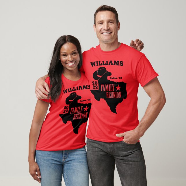 Camiseta Concordancia de Reunión Familiar de Texas (Unisexo)