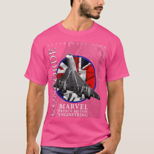 Camiseta Concorde Supersic British French Legendary Aircr