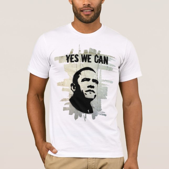 Camiseta concrBgrnd de la PLANTILLA de Obama (Anverso)