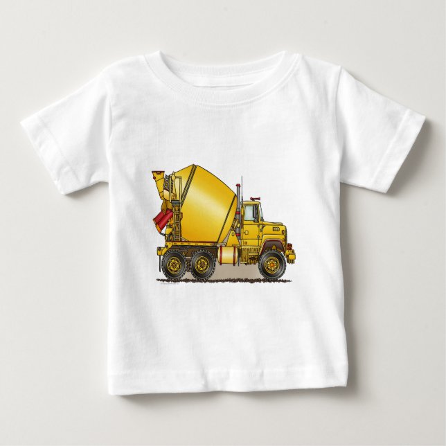 Camiseta concreta del niño del camión (Anverso)