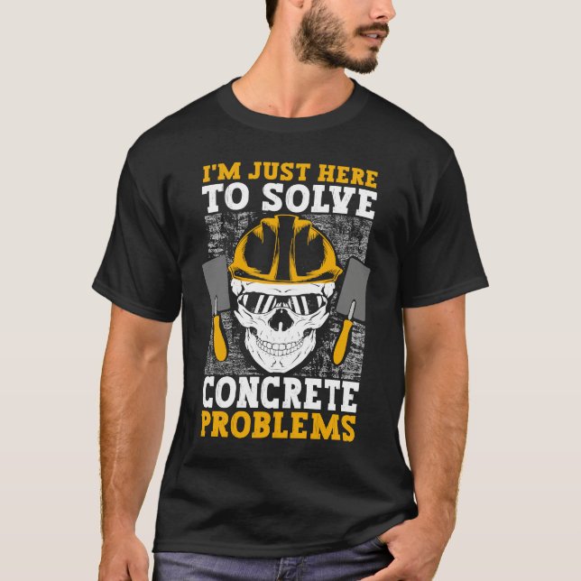 Camiseta Concrete Finisher Bricklayer Masonery  1 (Anverso)