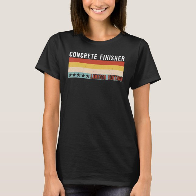 Camiseta Concrete Finisher Job Title Profession Worker Appr (Anverso)