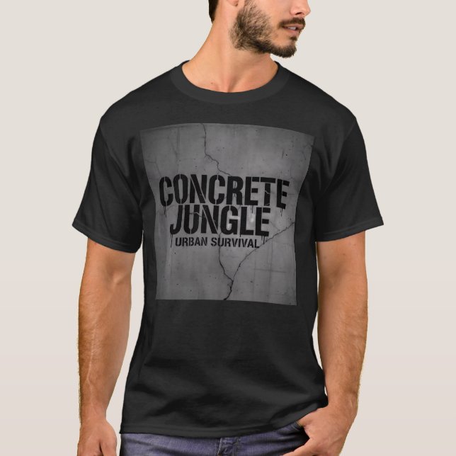 Camiseta Concrete Jungle - Urban Survival (Anverso)