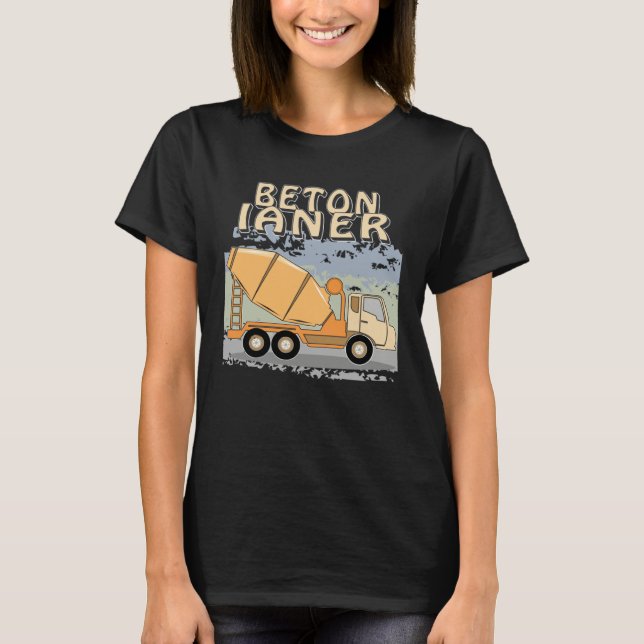Camiseta Concrete Mixer Construction Site Construction Work (Anverso)