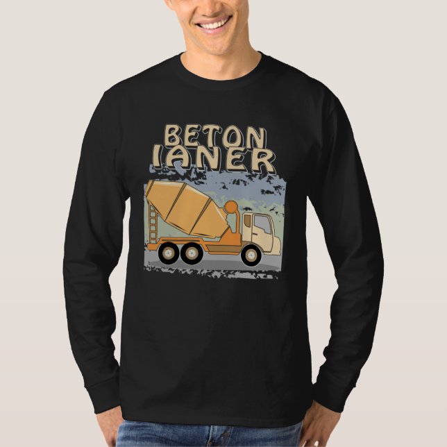 Camiseta Concrete Mixer Construction Site Construction Work (Anverso)