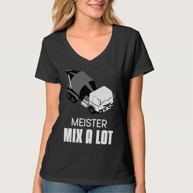 Camiseta Concrete Mixer for Drivers Slogan Concrete Mixer D (Anverso)